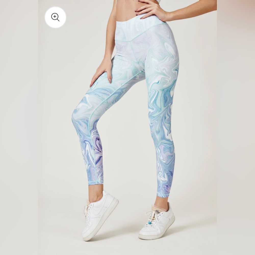 Silverwind Illusion Leggings- Sky Blue